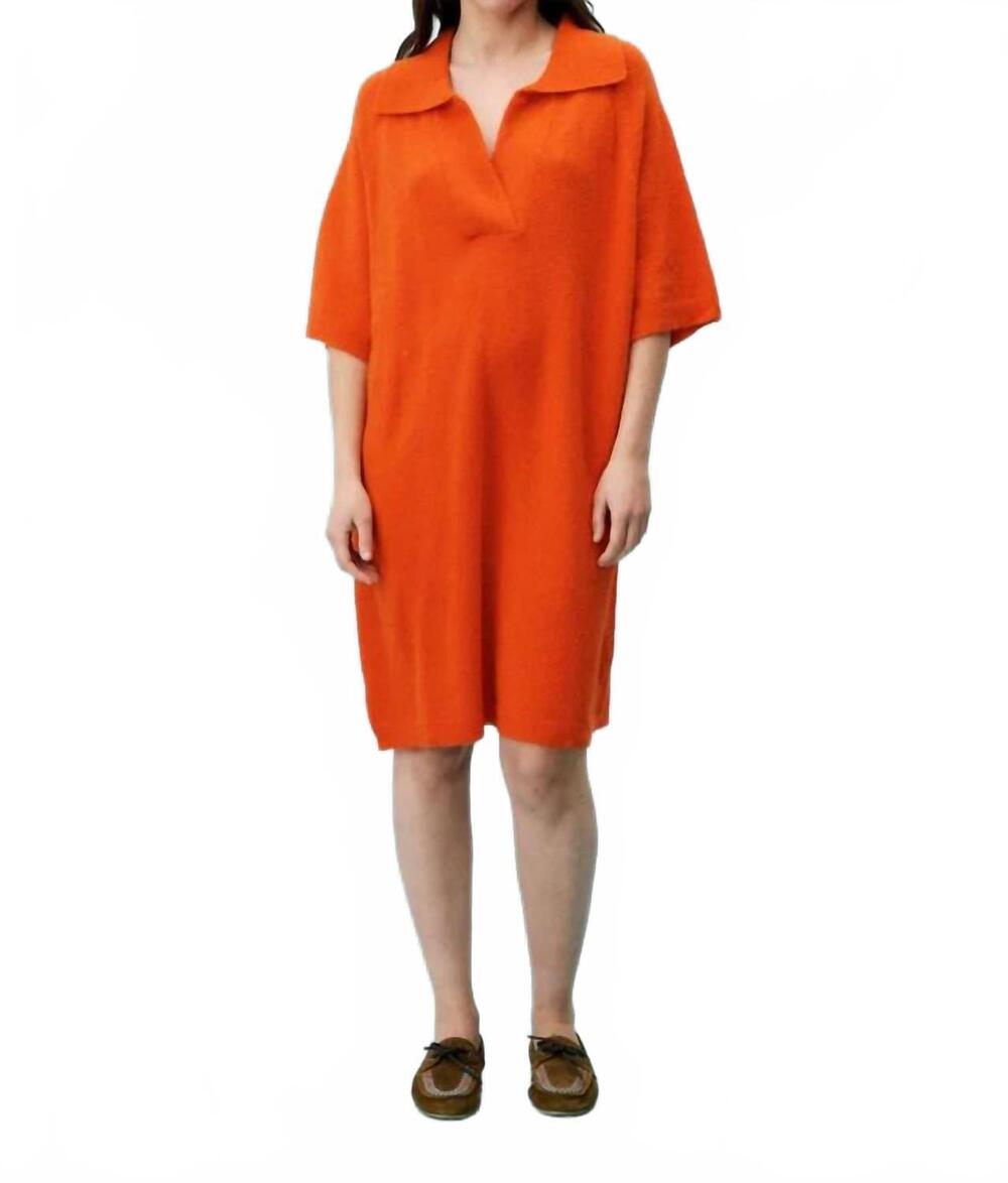 NEW FRNCH gaillarde midi dress in rouge